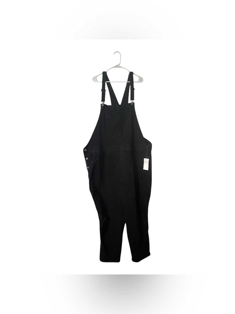 Old Navy OG Black Denim Distressed Overalls (Size 26)